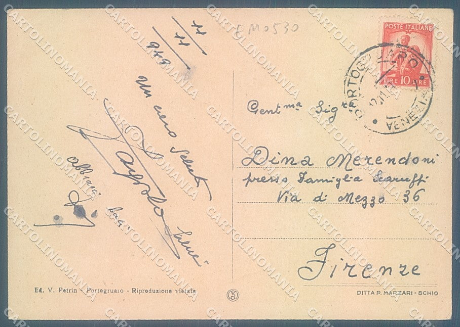 Venezia Portogruaro Viale Stazione FG cartolinaJK6657 – retro
