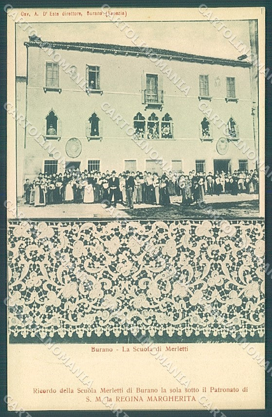 Venezia Burano Merletti Scuola cartolina JK6659 – fronte