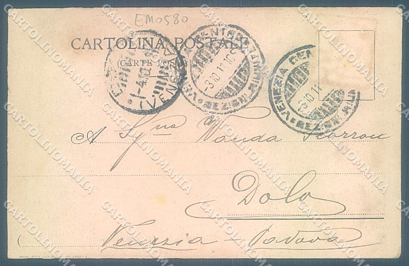 Venezia Lido Spiaggia STRAPPINO cartolina JK6668 – retro