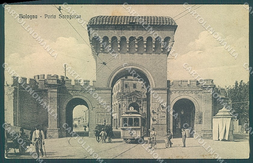 Bologna Città Porta Saragozza Tram Alterocca 15245 cartolina JK6675 – fronte