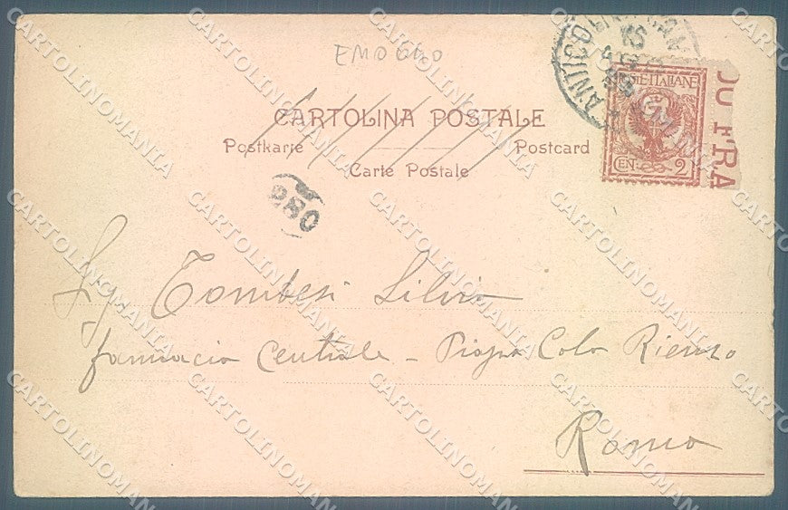 Frosinone Anticoli di Campagna Fiuggi Ingresso Paese cartolina JK6682 – retro