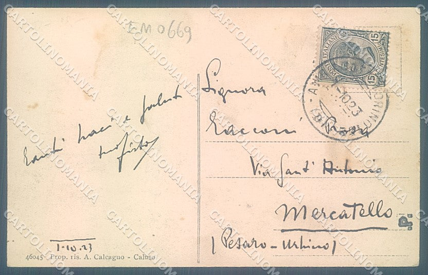 Torino Caluso Via dell'Arco cartolina JK6688 – retro
