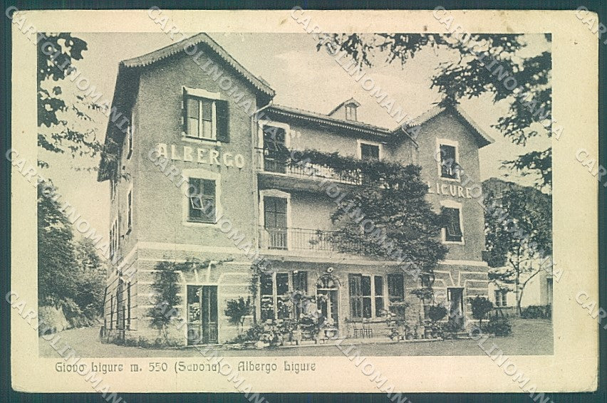 Savona Giovo Ligure Albergo PIEGHINA cartolina JK6693 – fronte
