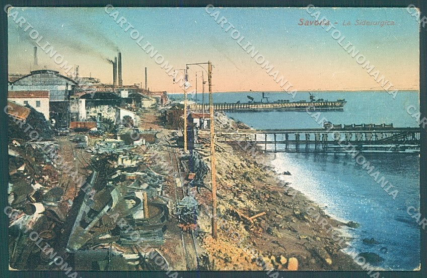 Savona Città Siderurgica cartolina JK6703 – fronte