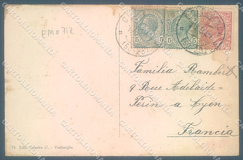 Imperia Dolceacqua Castello Doria saluto da cartolina JK6705 – retro