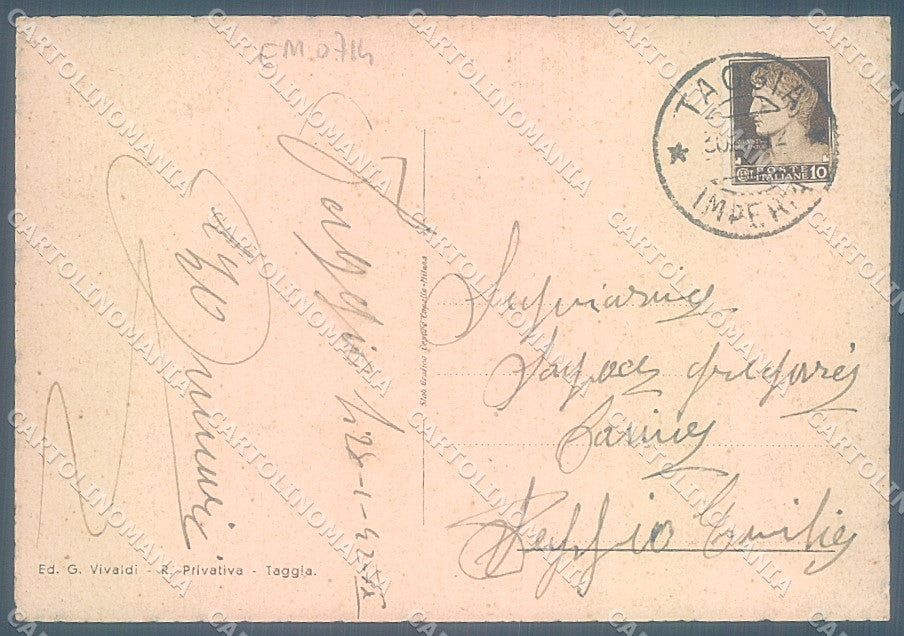 Imperia Arma di Taggia Palazzo Spinola PIEGHINE FG cartolina JK6706 – retro