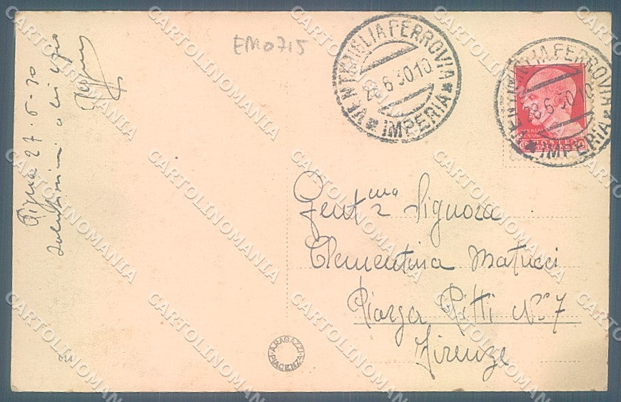 Imperia Pigna Val Nervia PIEGA cartolina JK6707 – retro