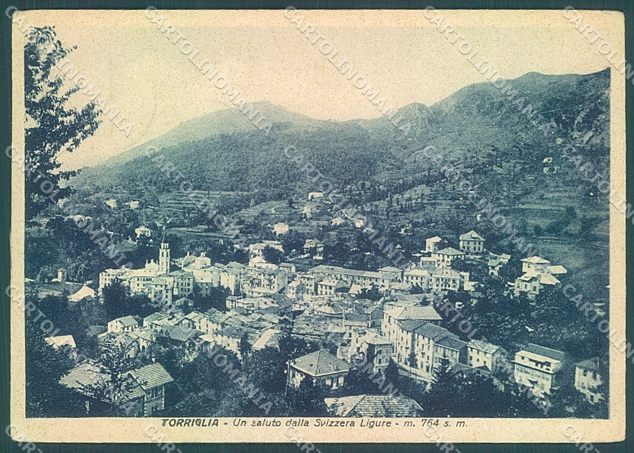 Genova Torriglia saluto da FG cartolina JK6712 – fronte