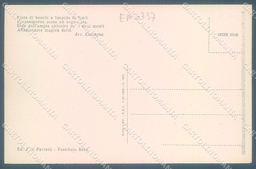 Genova Fontanigorda cartolina JK6715 – retro