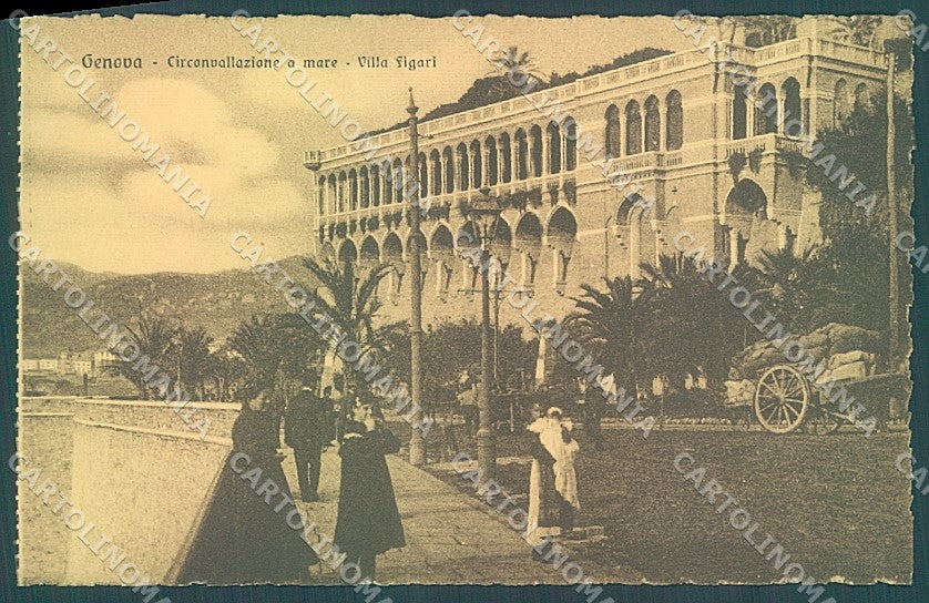 Genova Città Circonvallazione a Mare Villa Figari cartolina JK6716 – fronte