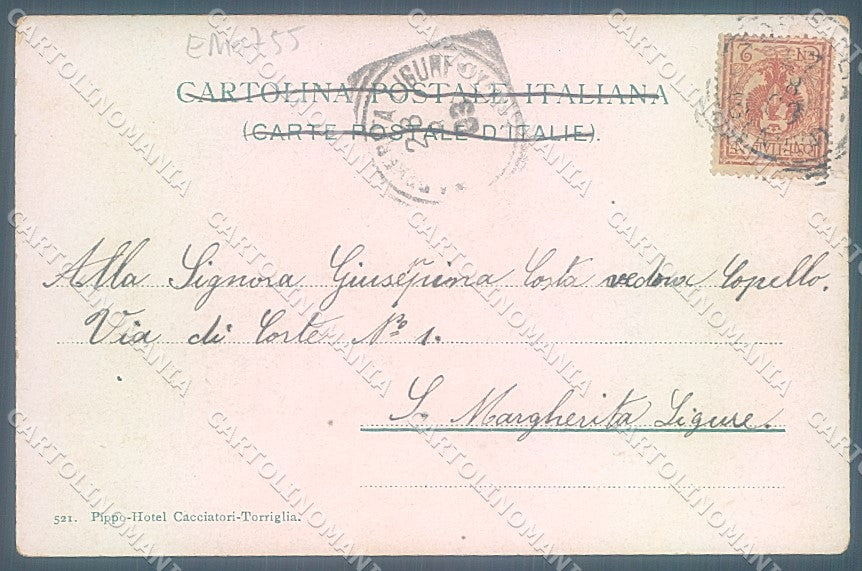 Genova Torriglia Circonvallazione a Monte cartolina JK6721 – retro