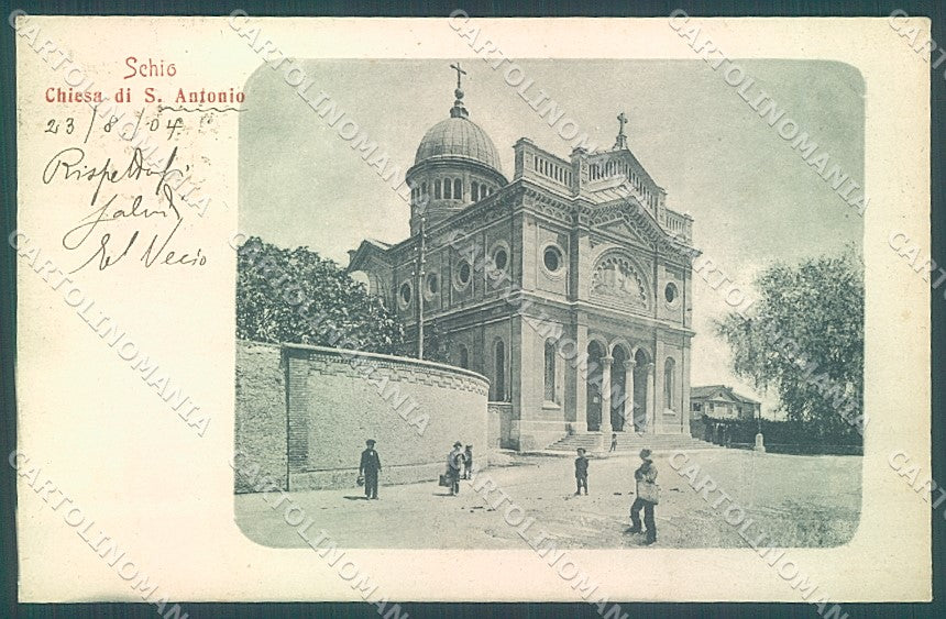 Vicenza Schio Chiesa Sant Antonio cartolina JK6726 – fronte