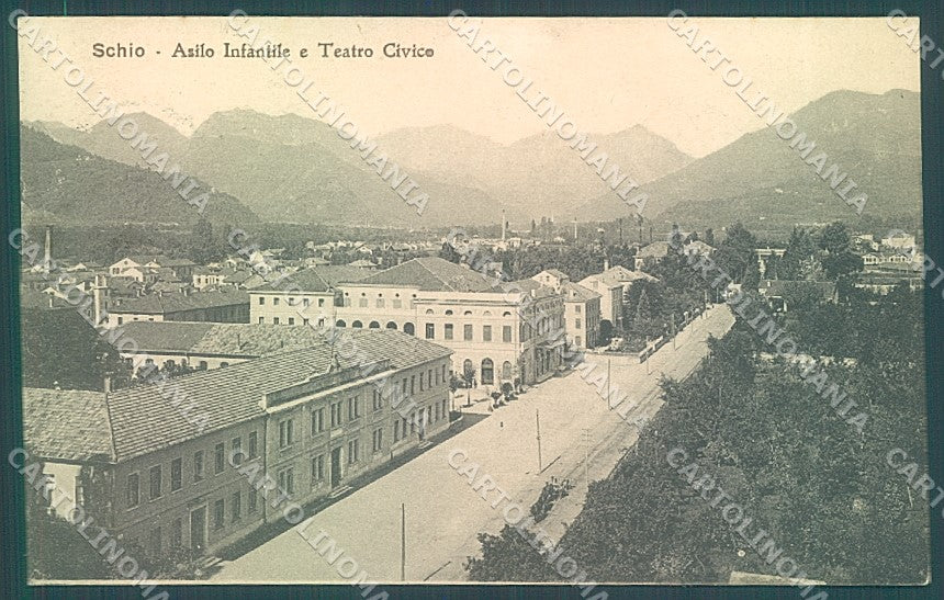 Vicenza Schio Teatro Civico Asilo Infantile cartolina JK6730 – fronte