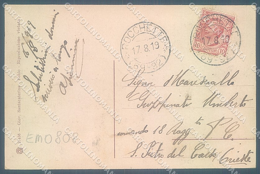 Vicenza Velo d'Astico La Montanina Fogazzaro cartolina JK6736 – retro