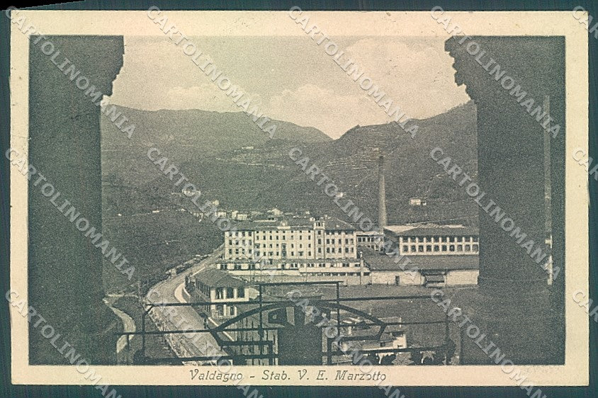 Vicenza Valdagno Stabilimento Marzotto cartolina JK6738 – fronte
