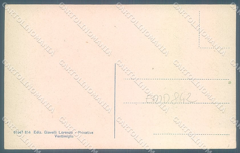 Imperia Ventimiglia Spiaggia cartolina JK6749 – retro