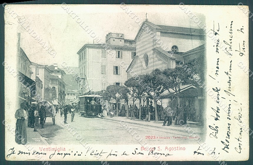 Imperia Ventimiglia Tram Alterocca 2623 cartolina JK6754 – fronte