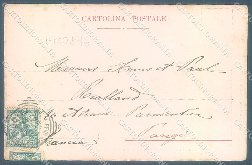 Imperia Ventimiglia Hotel Piazza della Stazione cartolina JK6760 – retro