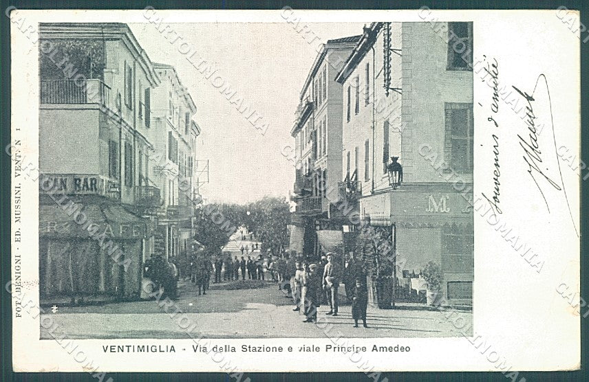 Imperia Ventimiglia Viale Principe Amedeo STRAPPINI cartolina JK6761 – fronte