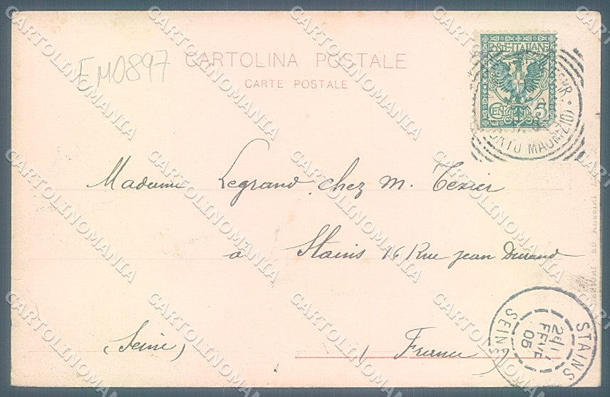 Imperia Ventimiglia Viale Principe Amedeo STRAPPINI cartolina JK6761 – retro