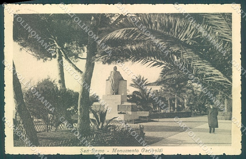 Imperia San Remo Monumento Garibaldi Brunner 11819 cartolina JK6764 – fronte