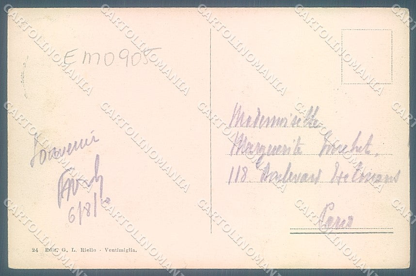 Imperia Pigna Val Nervia PIEGHINA cartolina JK6766 – retro