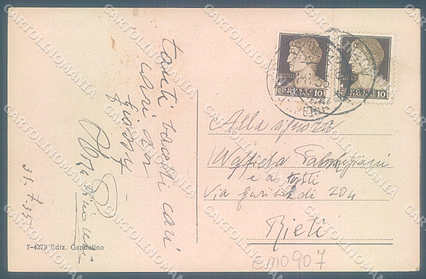 Imperia Pieve di Teco Carducci cartolina JK6767 – retro