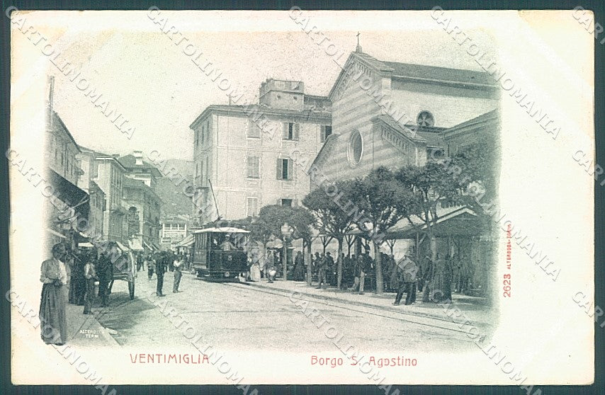 Imperia Ventimiglia Tram Borgo Sant Agostino Alterocca 2623 cartolina JK6768 – fronte
