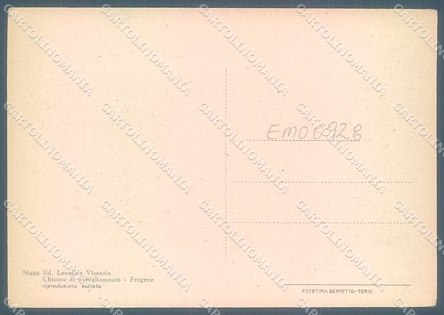 Roma Fregene saluti da Villa Numana Corriera FG cartolina JK6770 – retro