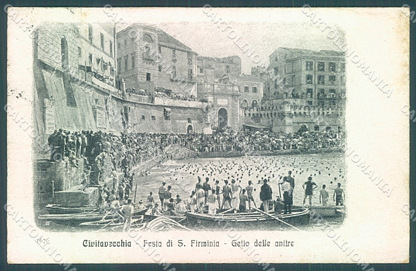 Roma Civitavecchia Festa Santa Firminia Getto Anitre cartolina JK6771 – fronte