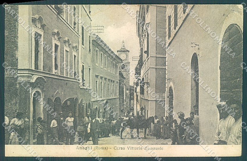 Frosinone Anagni Chiesa Corso Vittorio Emanuele cartolina JK6773 – fronte