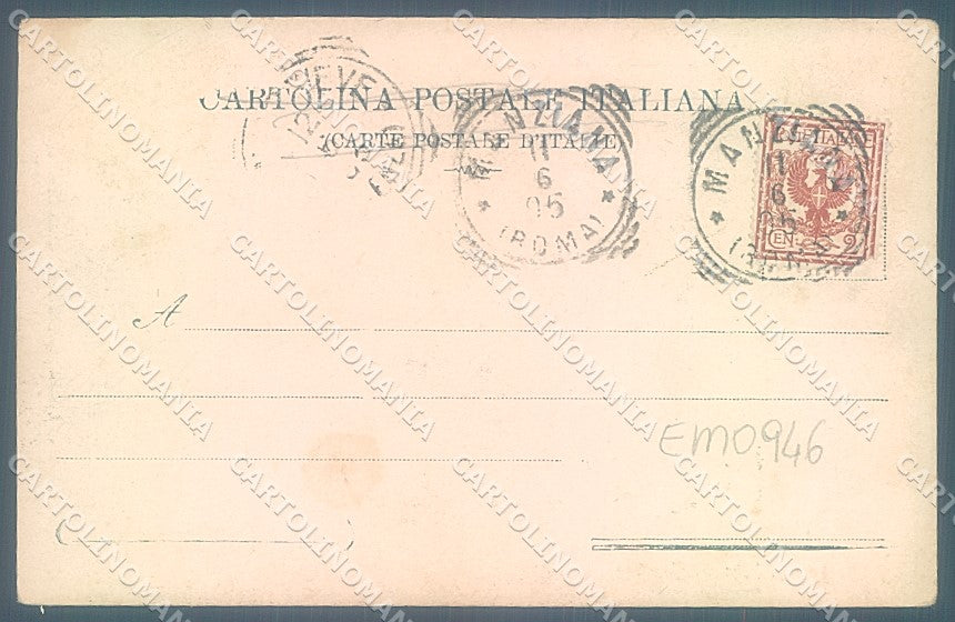 Roma Manziana Via del Forte PIEGATA cartolina JK6774 – retro
