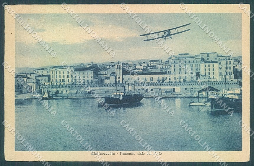 Roma Civitavecchia Porto Aereo cartolina JK6776 – fronte