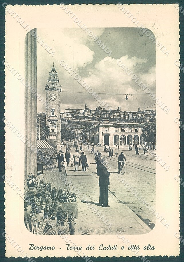 Bergamo Città Torre dei Caduti Foto FG cartolina JK6777 – fronte