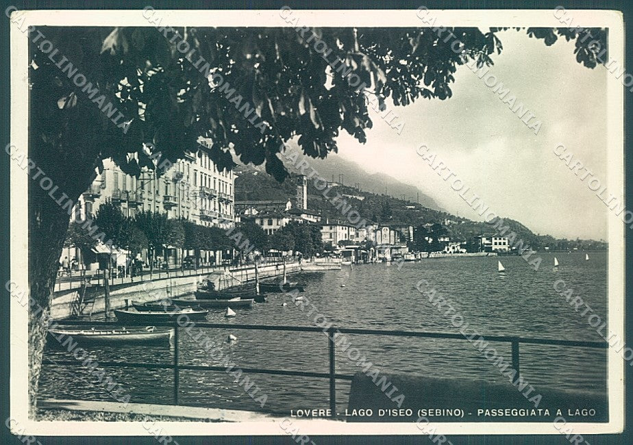 Bergamo Lovere Lago Iseo PIEGA Foto FG cartolina JK6783 – fronte