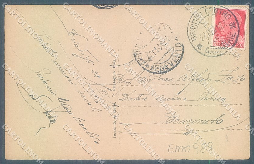 Brindisi Città Castello Svevo Foto cartolina JK6787 – retro
