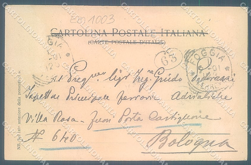 Foggia Città Piazza XX Settembre STRAPPINO PIEGHINA cartolina JK6790 – retro
