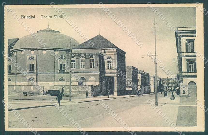 Brindisi Città Teatro Verdi cartolina JK6791 – fronte