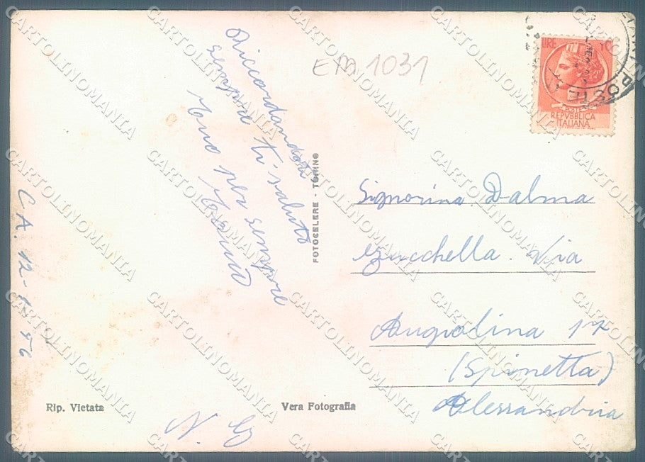 Cagliari Città Chiesa Ponte ricordo di Foto FG cartolina JK6800 – retro