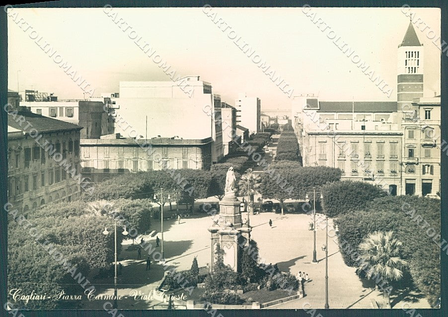 Cagliari Città Piazza Carmine Foto FG cartolina JK6802 – fronte