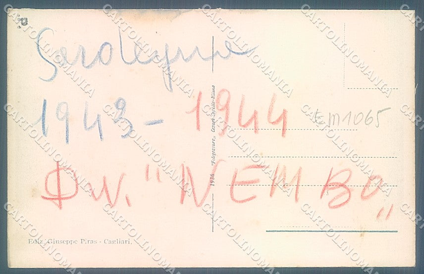 Cagliari Città Via Roma Palazzo Comunale cartolina JK6808 – retro