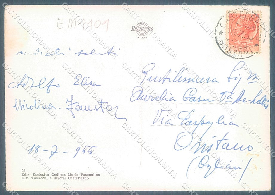 Sassari Castelsardo Foto FG cartolina JK6817 – retro