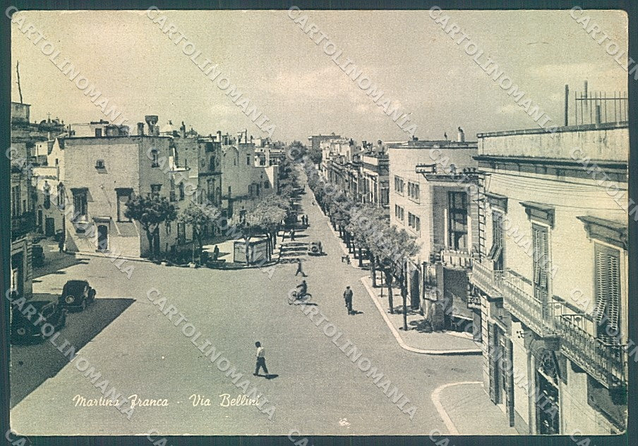 Taranto Martina Franca Via Bellini PIEGHINE FG cartolina JK6830 – fronte