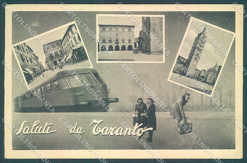 Taranto Città Treno saluti da cartolina JK6832 – fronte