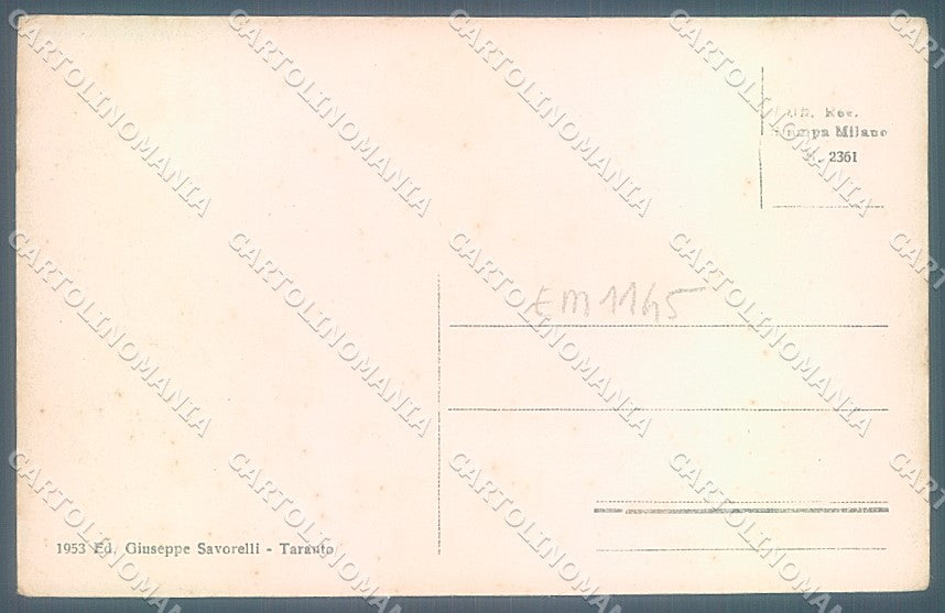 Taranto Città Via Archita cartolina JK6833 – retro