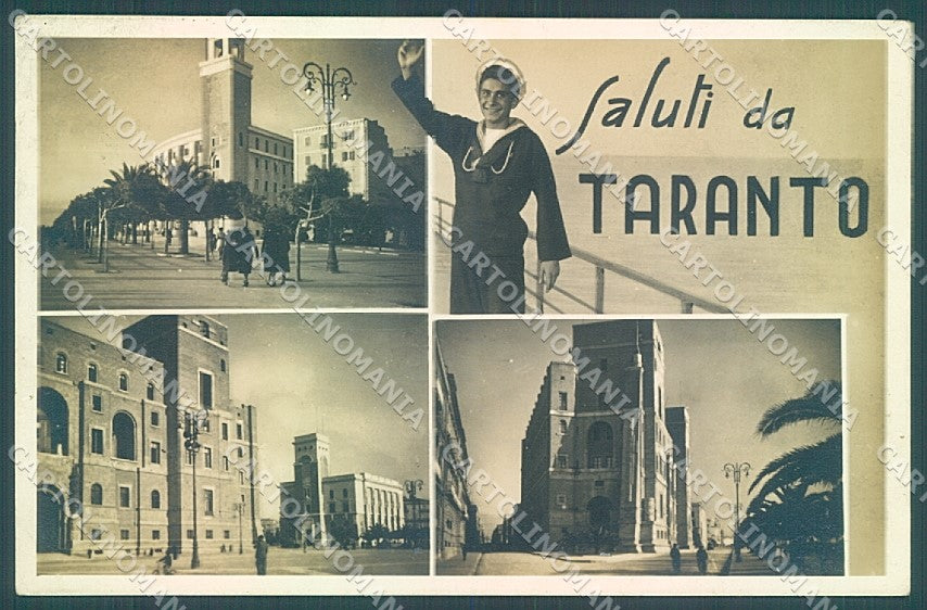 Taranto Città saluti da Marinaio Foto cartolina JK6838 – fronte