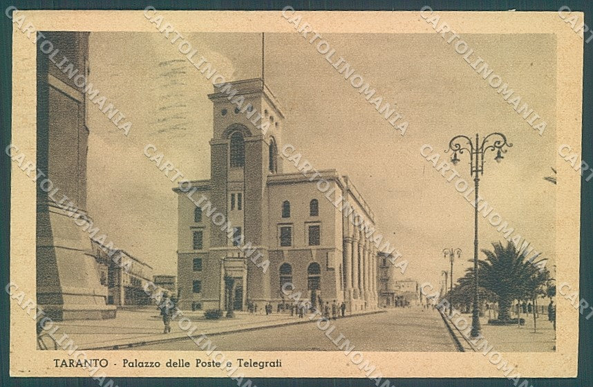 Taranto Città Palazzo Poste cartolina JK6839 – fronte