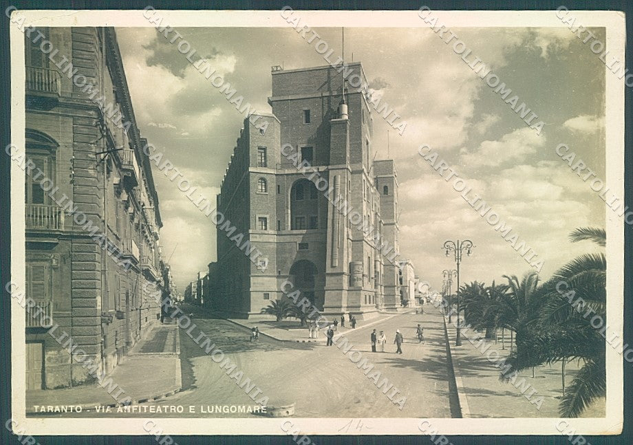 Taranto Città Via Anfiteatro Lungomare Foto FG cartolina JK6847 – fronte