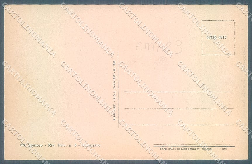 Catanzaro Città Chiesa San Giovanni cartolina JK6850 – retro