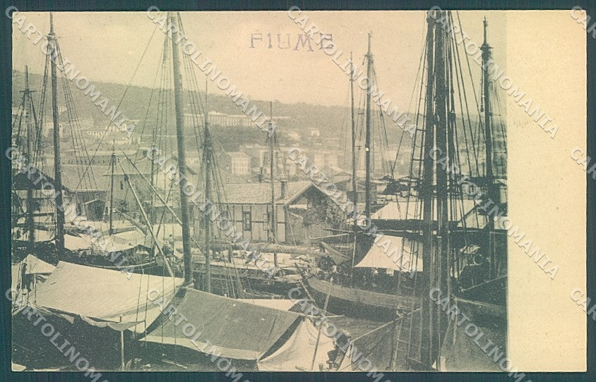 Croazia Croatia Istria Fiume Porto Foto cartolina JK6852 – fronte
